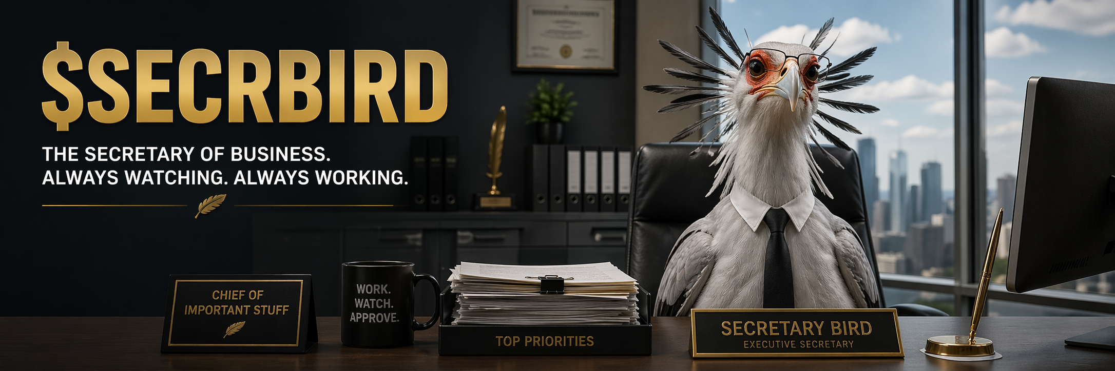 Secretary Bird in her executive office